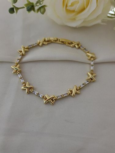 Pulseira dourada tiffany