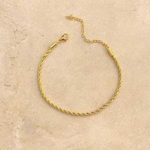 Pulseira ouro cordão baiano fino