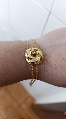 Pulseira ouro nó
