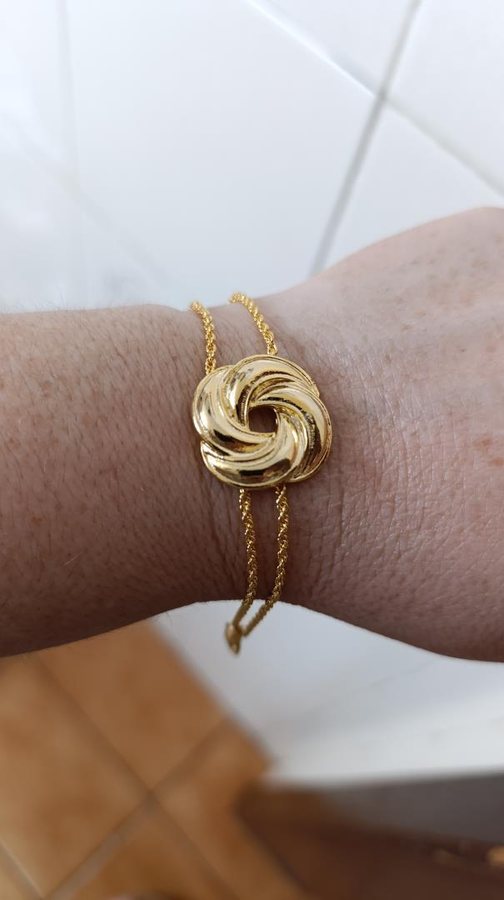 Pulseira ouro nó