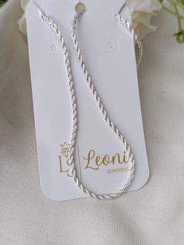 Colar prata cordão baiano fino 2